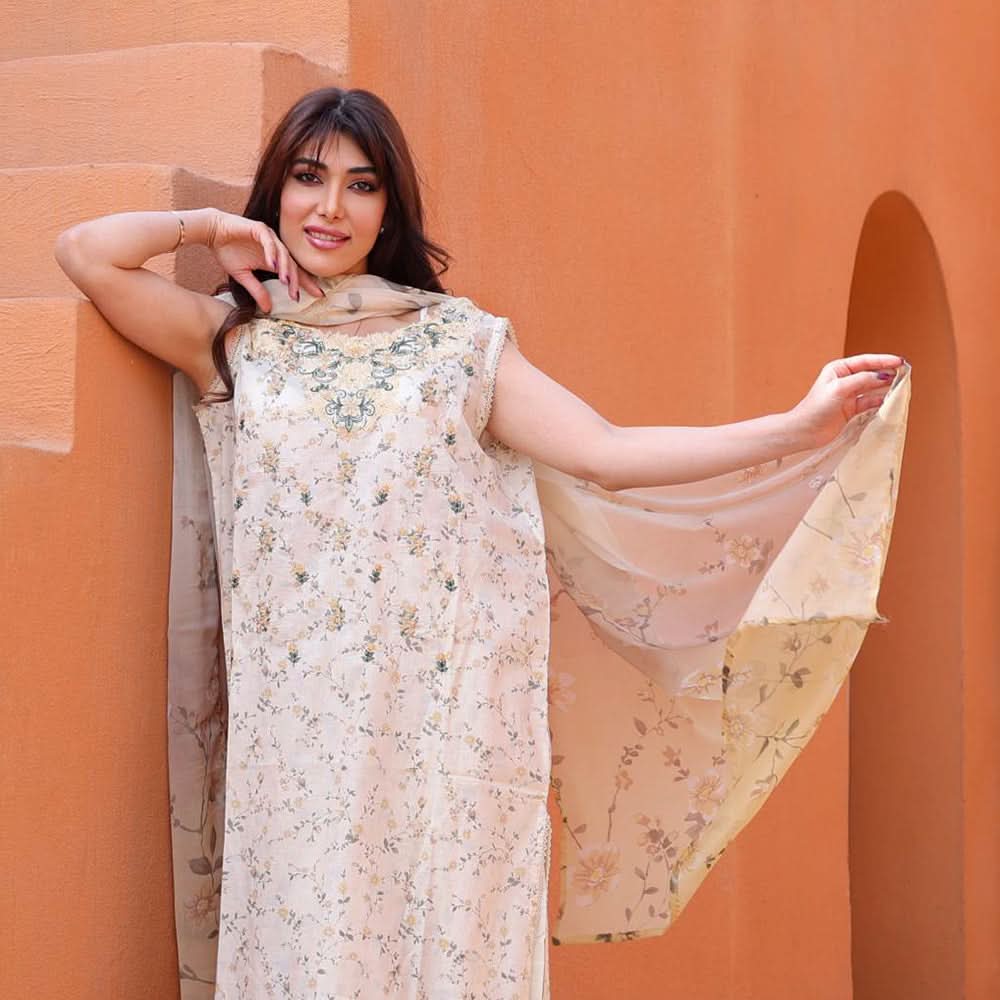 Rashid Samar Printed Embroidered Lawn Unstitched 3Pcs Suit - 8159, Women, 3Pcs Shalwar Suit, Rashid Textiles, Chase Value