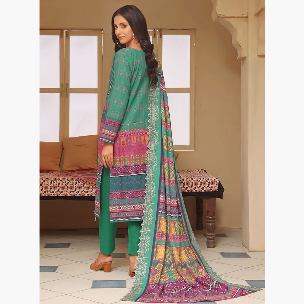 Evelyn Digital Printed Khaddar Embroidered Unstitched 3Pcs Suit, Women, 3Pcs Shalwar Suit, Rana Arts, Chase Value