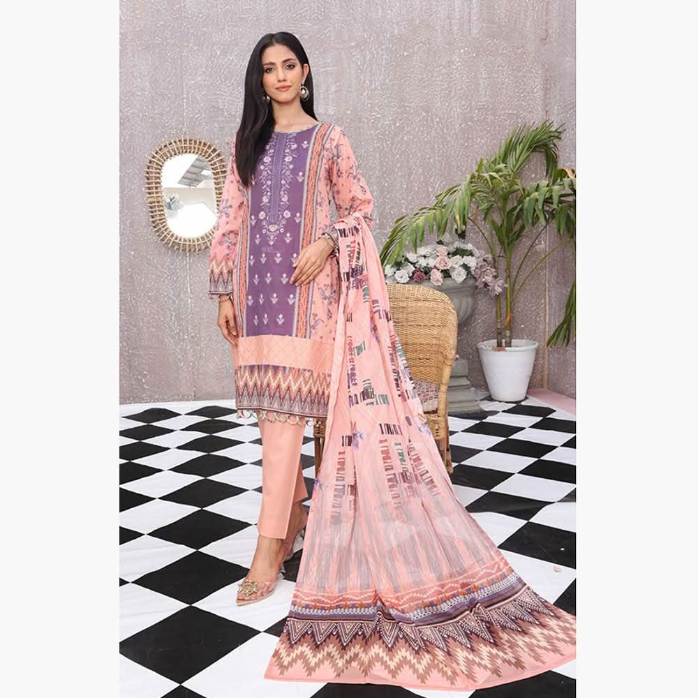 Bin Hameed WARDA Embroidered Unstitched 3Pcs Suit - SF-7096, Women, 3Pcs Shalwar Suit, Rana Arts, Chase Value