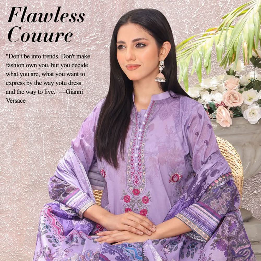 Bin Hameed WARDA Embroidered Unstitched 3Pcs Suit - SF-7097, Women, 3Pcs Shalwar Suit, Rana Arts, Chase Value
