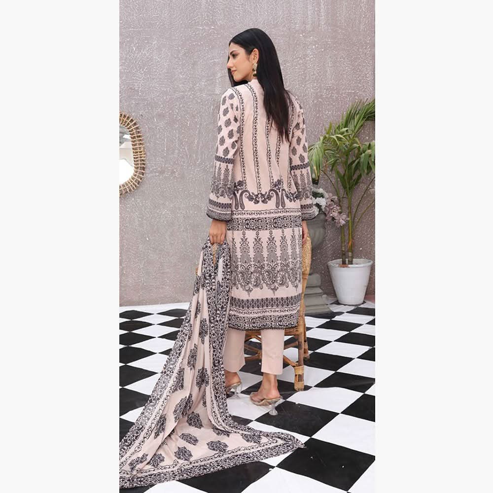 Bin Hameed WARDA Embroidered Unstitched 3Pcs Suit - SF-8002, Women, 3Pcs Shalwar Suit, Rana Arts, Chase Value
