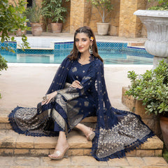 Schick Sofia Viscose Jacquard Broshia Unstitched 3Pcs Suit - 11, Women, 3Pcs Shalwar Suit, MI Creation, Chase Value