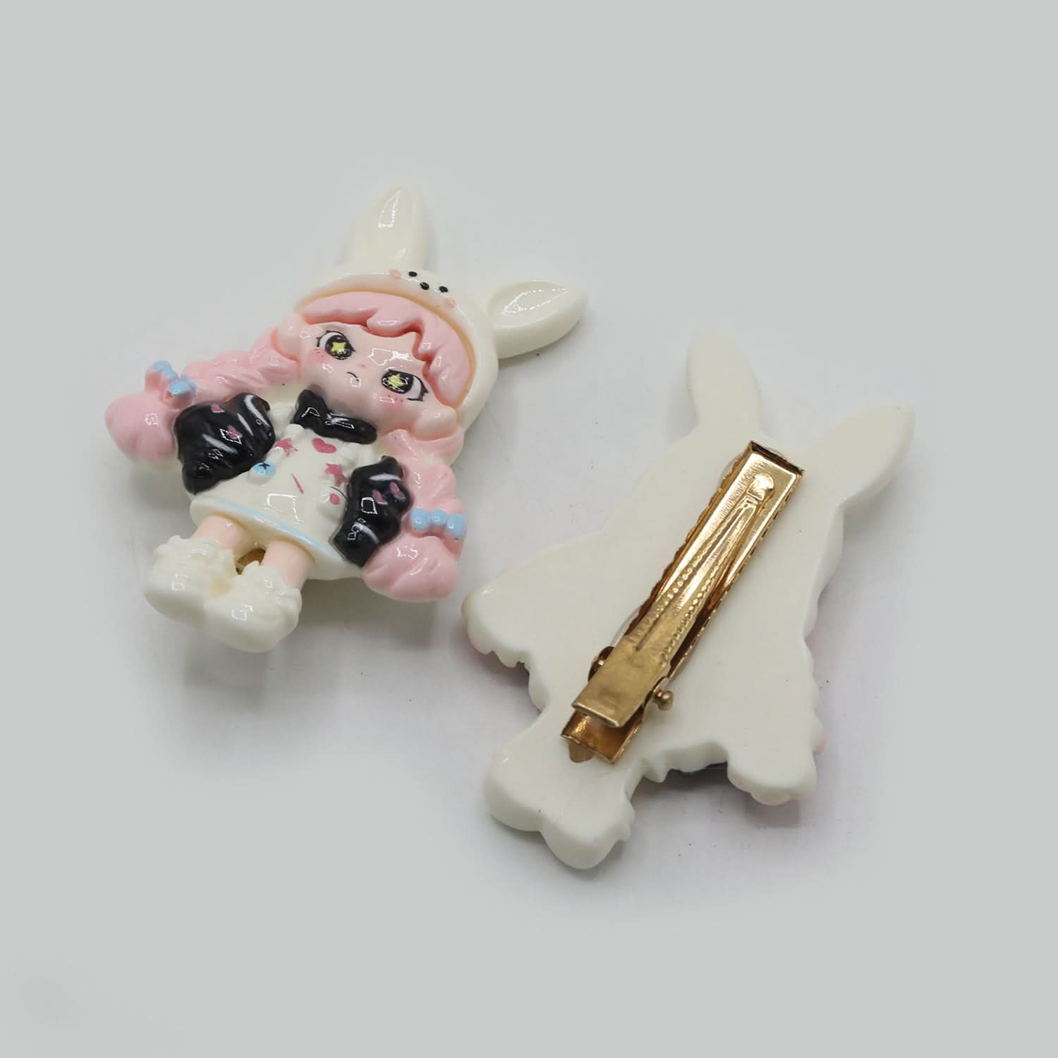 Hair Pins Pack of 2 - White, Girls Hair Accessories, Chase Value, Chase Value