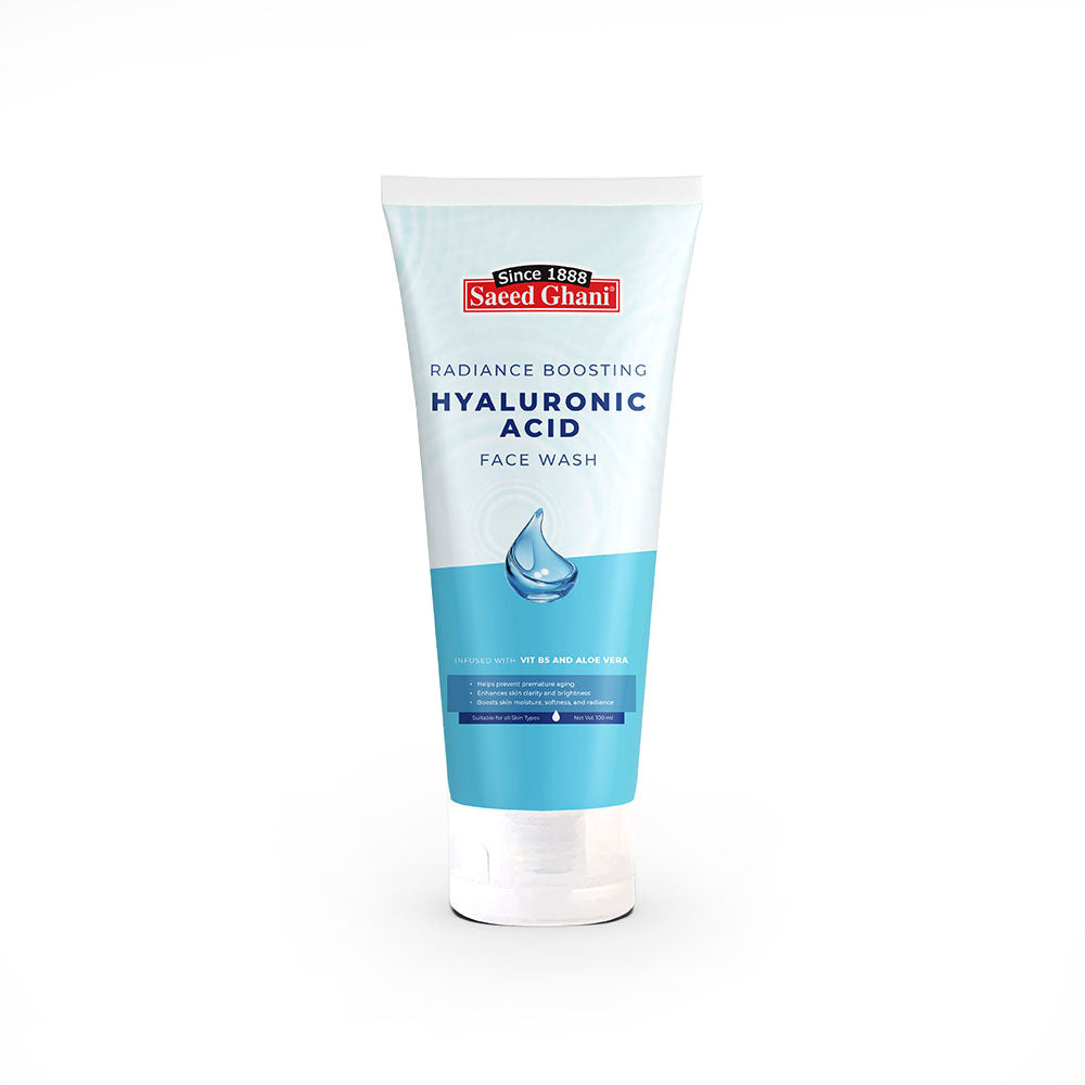 Saeed Ghani Hyaluronic Acid Face Wash 100ml, Face Washes, Chase Value, Chase Value