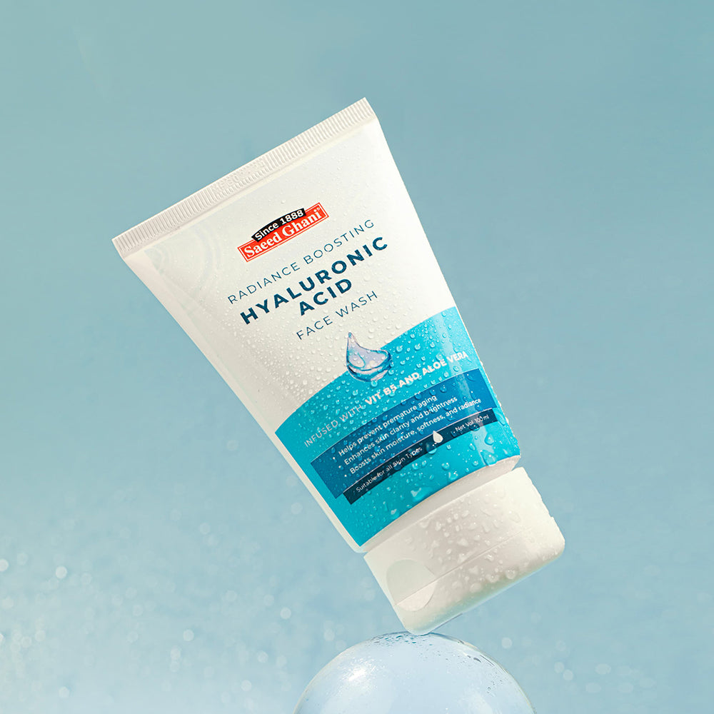 Saeed Ghani Hyaluronic Acid Face Wash 100ml, Face Washes, Chase Value, Chase Value