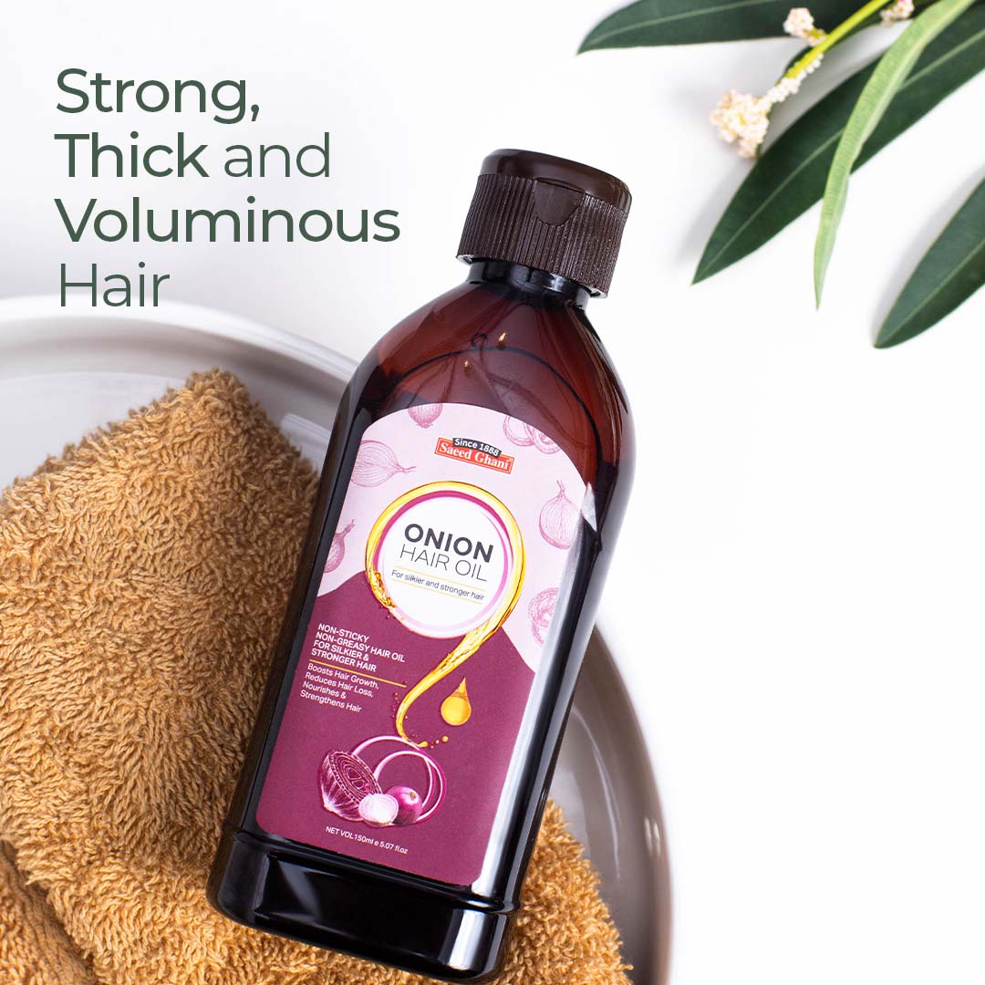 Saeed Ghani Onion Hair Growth Oil - 150ml, Hair Oils, Saeed Ghani, Chase Value