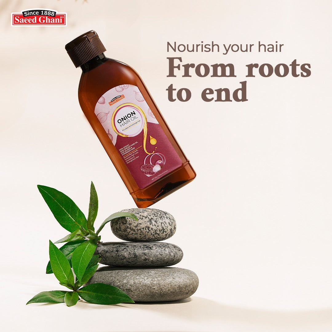 Saeed Ghani Onion Hair Growth Oil - 150ml, Hair Oils, Saeed Ghani, Chase Value