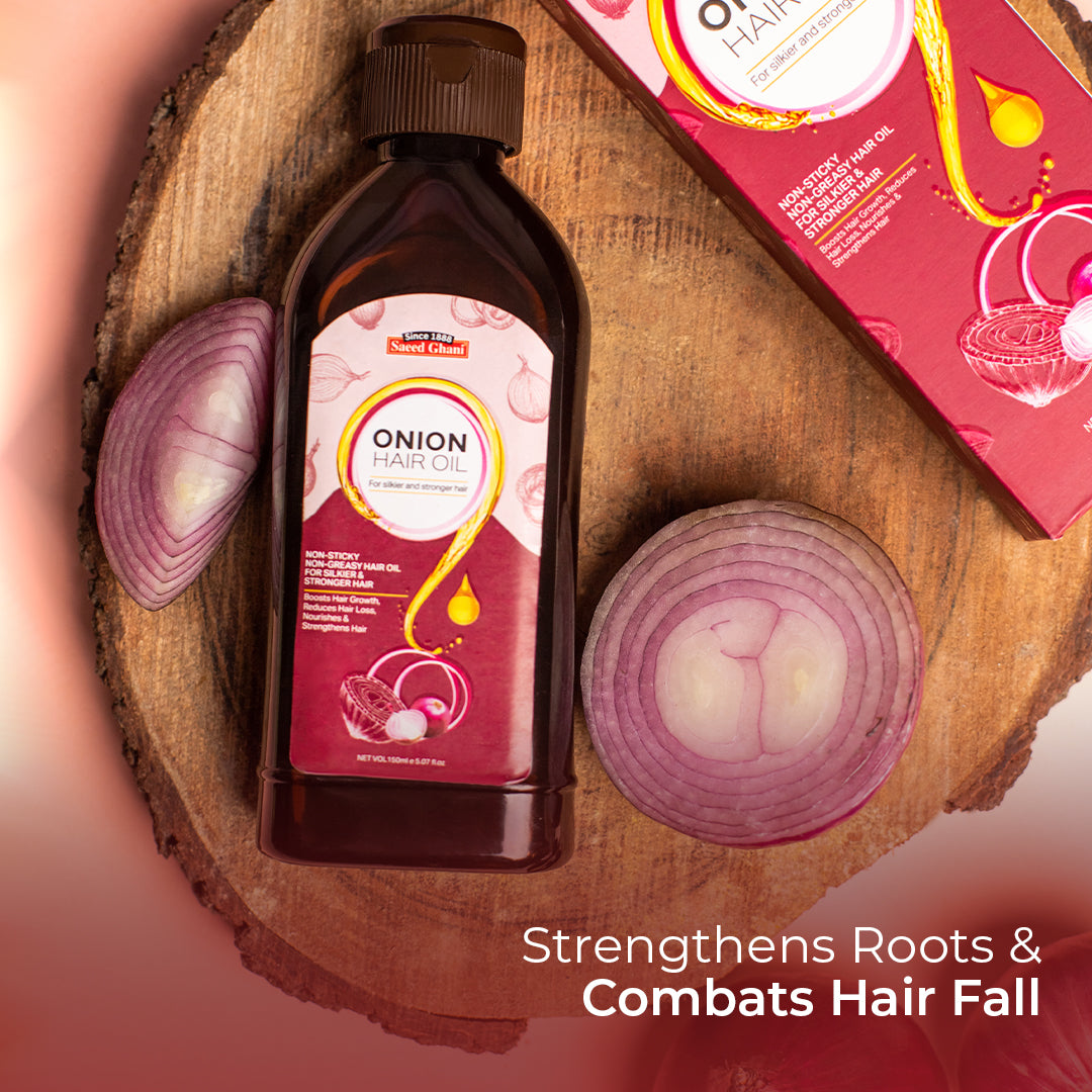 Saeed Ghani Onion Hair Growth Oil - 150ml, Hair Oils, Saeed Ghani, Chase Value