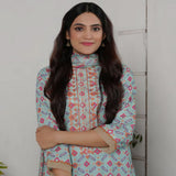 Safiya Lawn Printed Neck Embroidered Unstitched 3Pcs Suit - 1, Women, 3Pcs Shalwar Suit, Zesh Textile, Chase Value