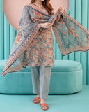 Salina Cotton Digital Printed Suit V1 - 3 Pc