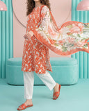 Salina Cotton Digital Printed Suit V1 - 3 Pc