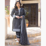 Salina Black & White Unstitched 3Pcs Suit - 5, Women, 3Pcs Shalwar Suit, Regalia Textiles, Chase Value