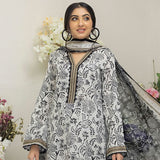 Salina Black & White Unstitched 3Pcs Suit - 8, Women, 3Pcs Shalwar Suit, Regalia Textiles, Chase Value