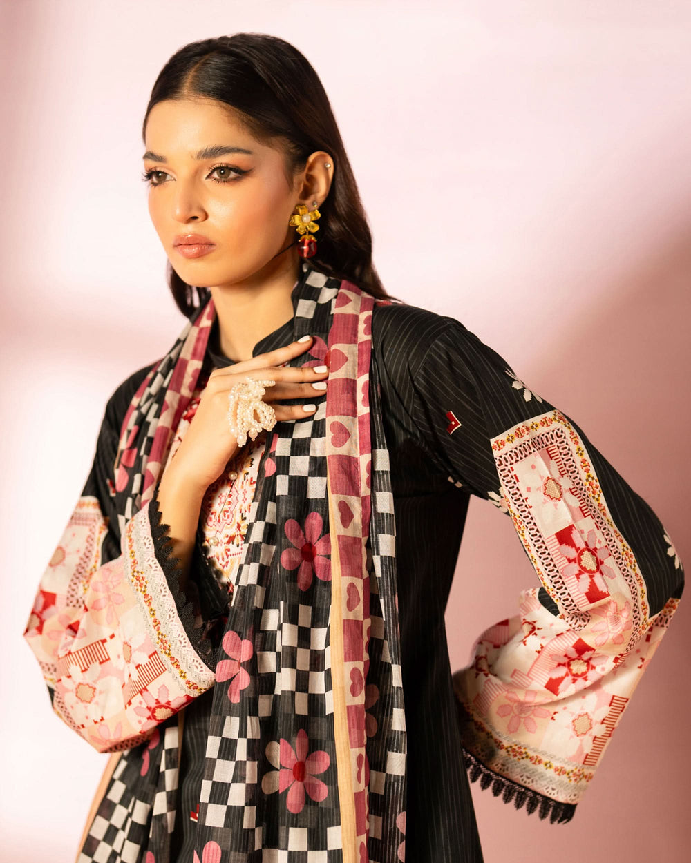 Salina Women’s 3PC Printed Suit-4, Women, 3Pcs Shalwar Suit, Chase Value, Chase Value