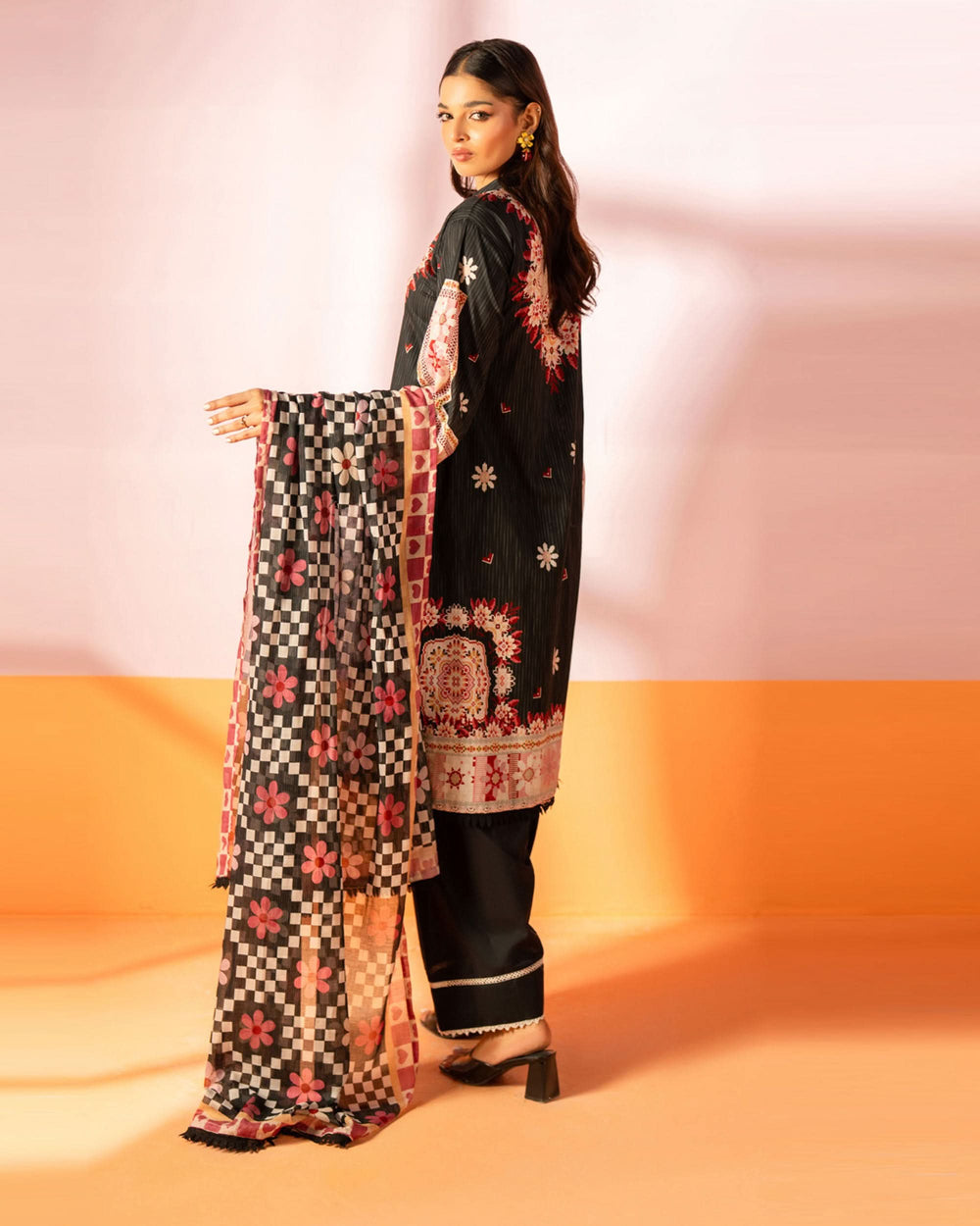 Salina Women’s 3PC Printed Suit-4, Women, 3Pcs Shalwar Suit, Chase Value, Chase Value