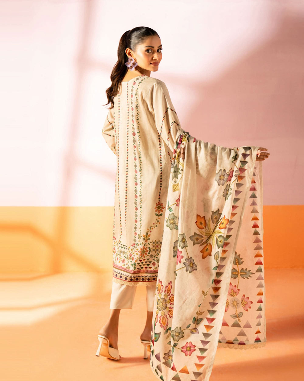Salina Women’s 3PC Printed Suit-5, Women, 3Pcs Shalwar Suit, Chase Value, Chase Value