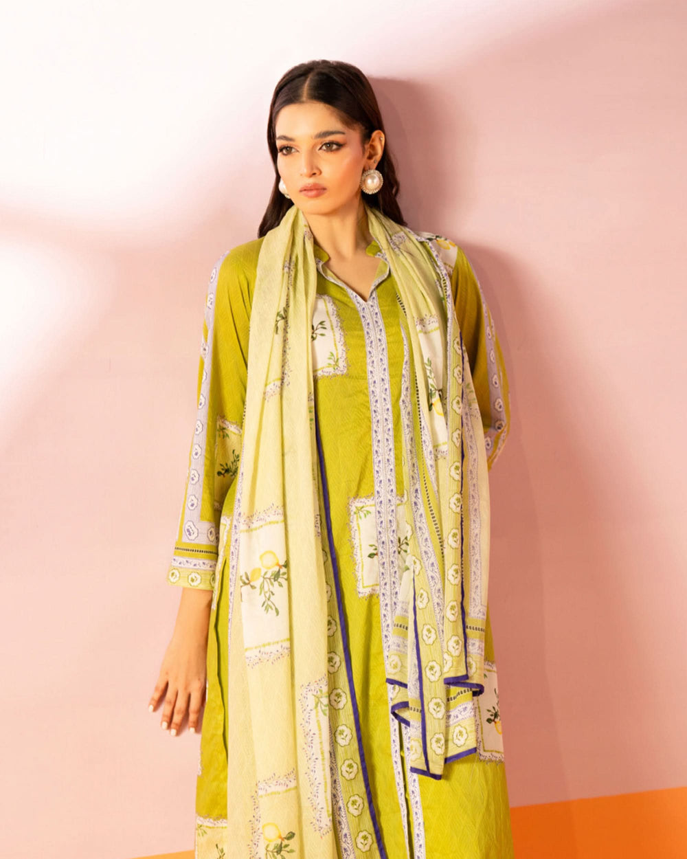 Salina Women’s 3PC Printed Suit-8, Women, 3Pcs Shalwar Suit, Chase Value, Chase Value