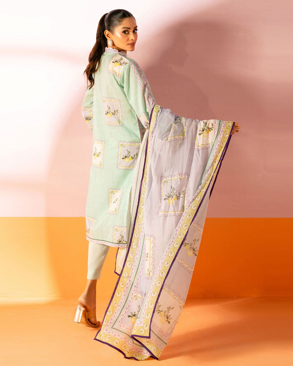 Salina Women’s 3PC Printed Suit-9, Women, 3Pcs Shalwar Suit, Chase Value, Chase Value