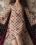 Salina Linen Digital Printed Suit - 3 Pc