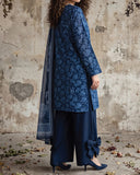 Salina Linen Digital Printed Suit - 3 Pc