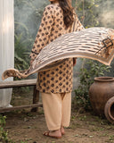 Regalia Khaddar Digital Printed Suit - 3 Pc