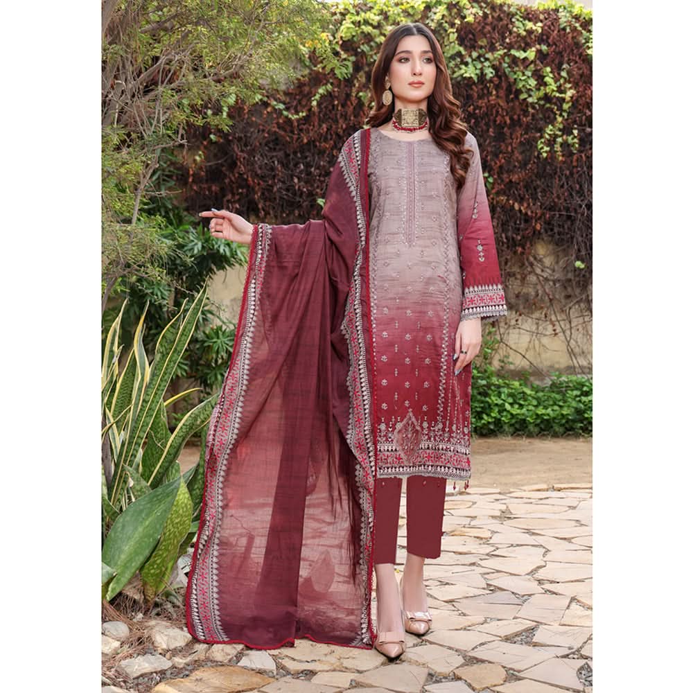 Schick Satrangi Luxury Embroidered Unstitched 3Pcs Suit - 7, Women, 3Pcs Shalwar Suit, Mi Creation, Chase Value