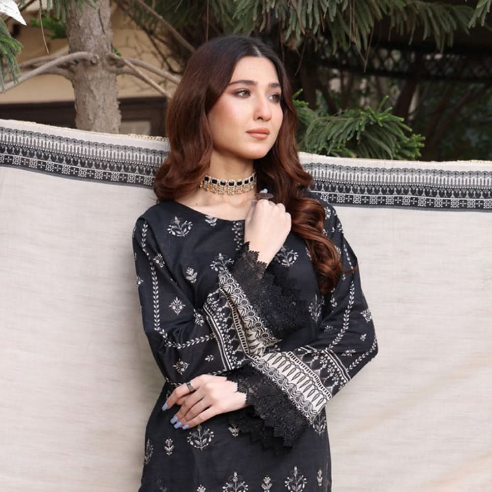 Schick Satrangi Luxury Embroidered Unstitched 3Pcs Suit - 9, Women, 3Pcs Shalwar Suit, Mi Creation, Chase Value