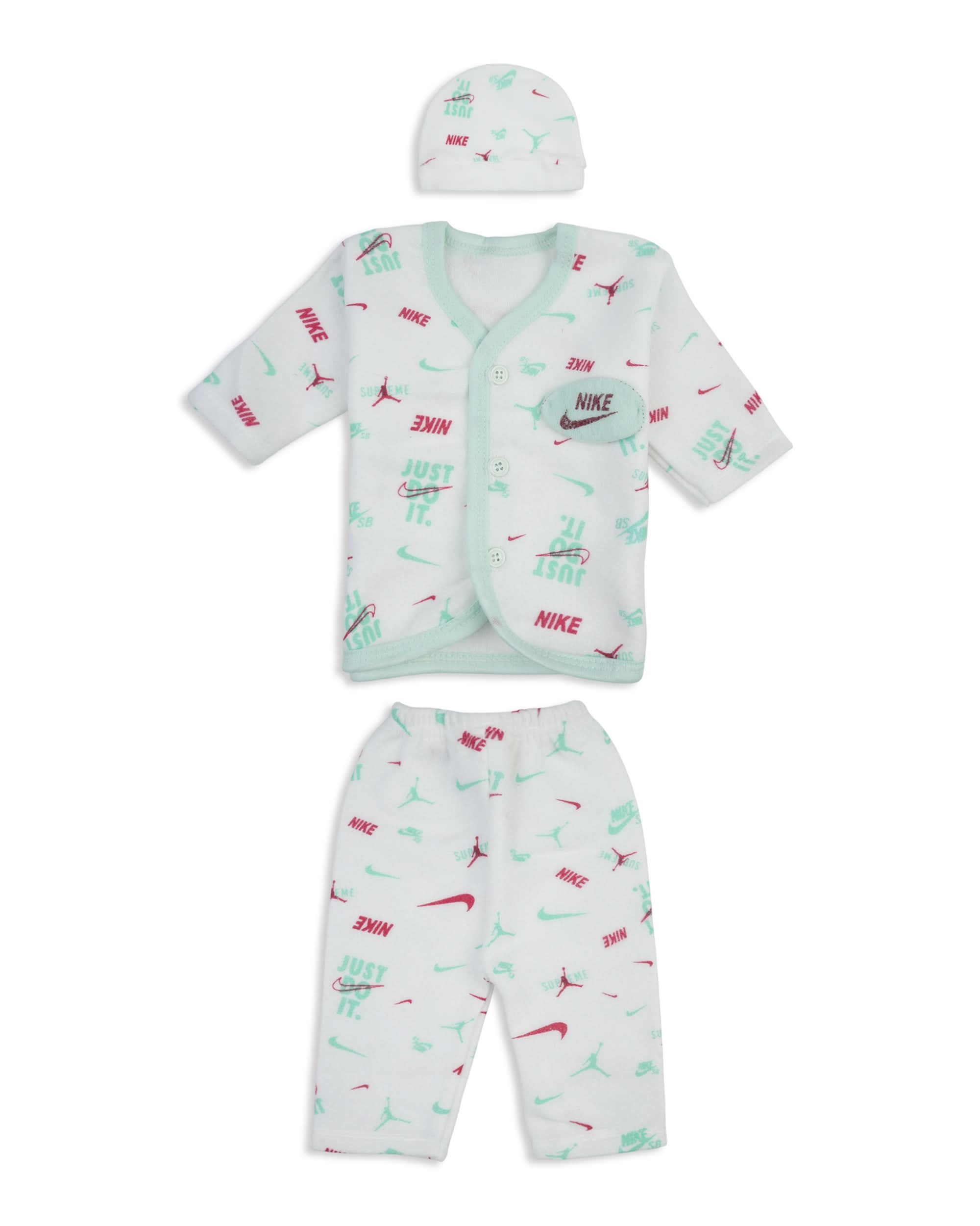 Newborn 3-Piece Jhabla Set, Newborn Gift Set, Chase Value, Chase Value