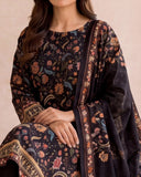 VS Shahkar Khaddar Printed Suit - 3 Pc by VS Textile