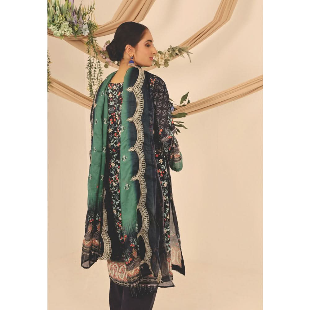 Rashid Shajar Printed Lawn Unstitched 3Pcs Suit With Embroidered Dupatta - 7731, Women, 3Pcs Shalwar Suit, Rashid Textiles, Chase Value