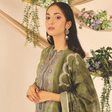 Rashid Shajar Printed Lawn Unstitched 3Pcs Suit With Embroidered Dupatta - 7735, Women, 3Pcs Shalwar Suit, Rashid Textiles, Chase Value