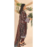 Rashid Shajar Printed Lawn Unstitched 3Pcs Suit With Embroidered Dupatta - 7737, Women, 3Pcs Shalwar Suit, Rashid Textiles, Chase Value