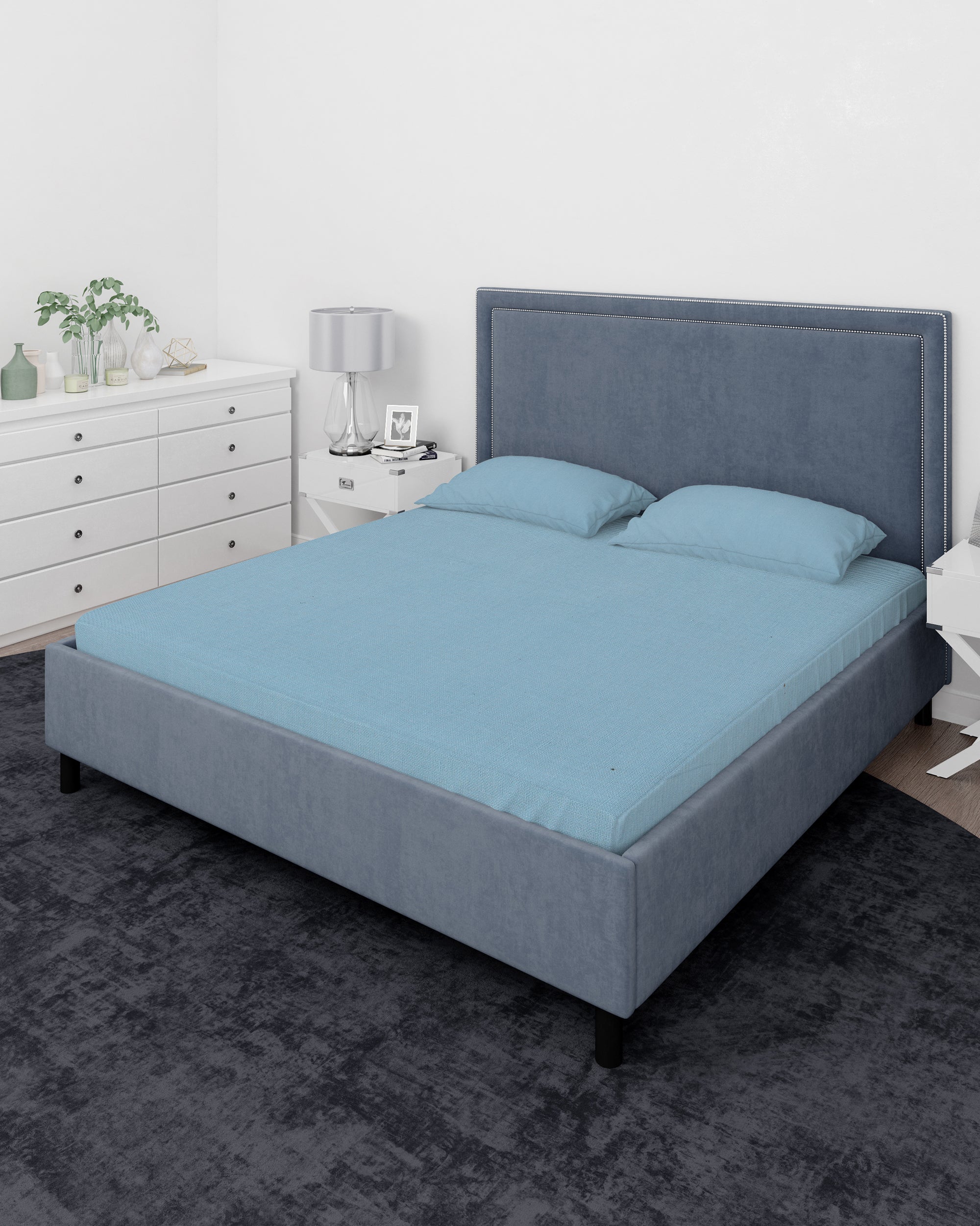 Valuables Plain Cotton Double Bedsheet 90x102, Double Size Bed Sheet, Chase Value, Chase Value