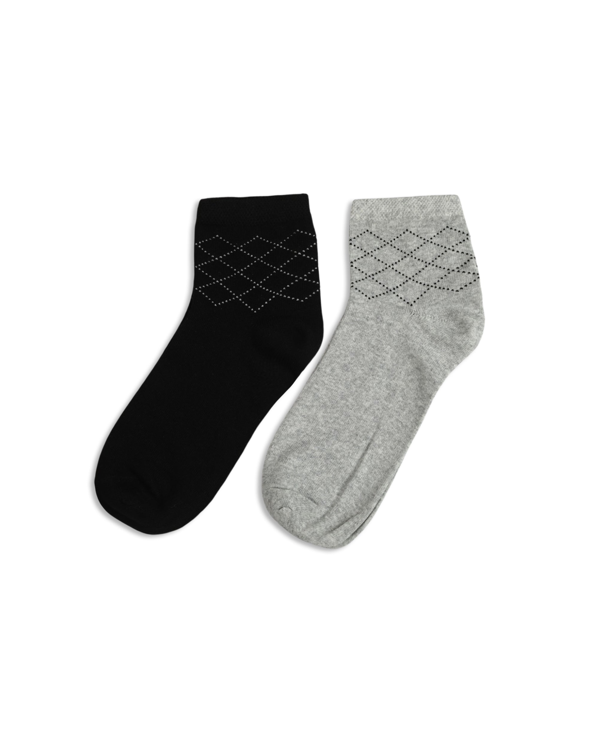 Men's Abstract Ankle Socks - 2 Pair