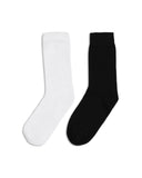 Men's Plain Crew Socks - 2 Pair