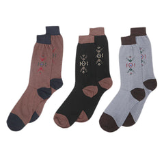 Men’s 3Pc Socks - Multi, Men's Socks, Chase Value, Chase Value