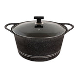 Sonex Soft Touch Knob Glory Pot 24cm, Black And Brown, 53123, Cookware & Pans, Sonex, Chase Value