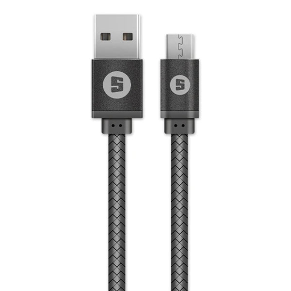 Space Braided USB Cable CE409 - Black, USB Cables, Space, Chase Value