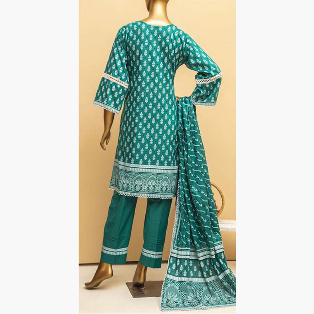 Imwaj Standard Printed Cotton Unstitched 3Pcs Suit - 4-A, Women, 3Pcs Shalwar Suit, Chase Value, Chase Value