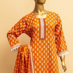 Imwaj Standard Printed Cotton Unstitched 3Pcs Suit - 4-B, Women, 3Pcs Shalwar Suit, Chase Value, Chase Value