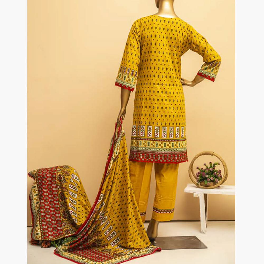 Imwaj Standard Printed Cotton Unstitched 3Pcs Suit - 6-A, Women, 3Pcs Shalwar Suit, Chase Value, Chase Value