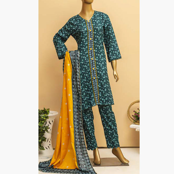 Imwaj Standard Printed Cotton Unstitched 3Pcs Suit - 3-B, Women, 3Pcs Shalwar Suit, Chase Value, Chase Value