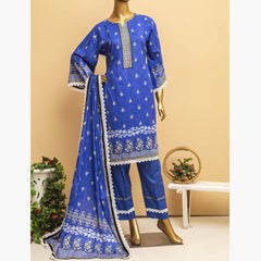 Imwaj Standard Printed Cotton Unstitched 3Pcs Suit - 8-A, Women, 3Pcs Shalwar Suit, Chase Value, Chase Value