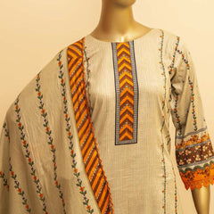 Imwaj Standard Printed Cotton Unstitched 3Pcs Suit - 7-B, Women, 3Pcs Shalwar Suit, Chase Value, Chase Value