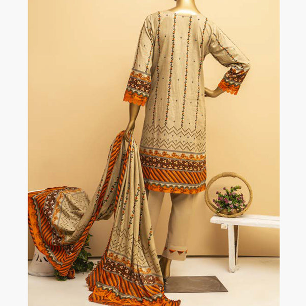 Imwaj Standard Printed Cotton Unstitched 3Pcs Suit - 7-B, Women, 3Pcs Shalwar Suit, Chase Value, Chase Value