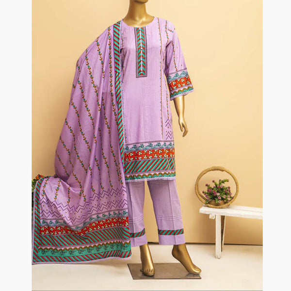 Imwaj Standard Printed Cotton Unstitched 3Pcs Suit - 7-A, Women, 3Pcs Shalwar Suit, Chase Value, Chase Value