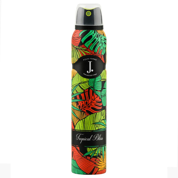 J. Body Spray Tropical Bliss For Women - 200Ml, Women Body Spray & Mist, J., Chase Value