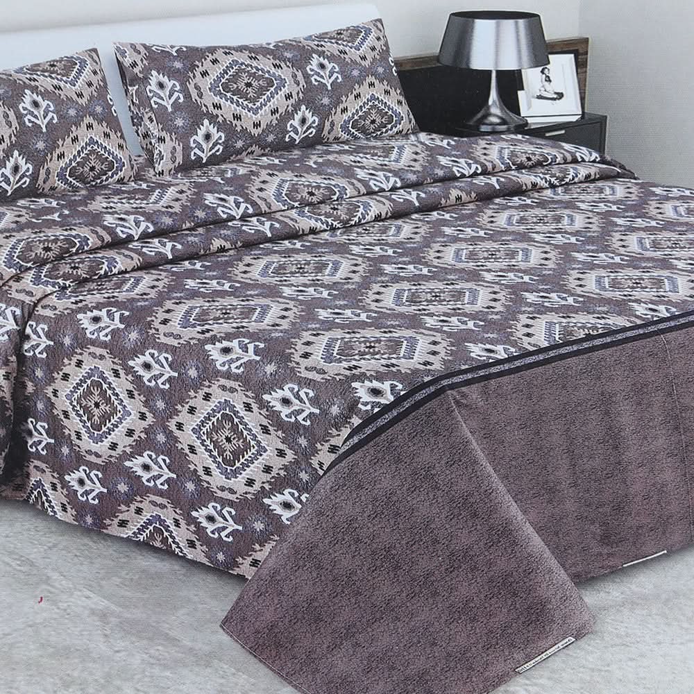 Double Bedsheet 3Pcs - Multi Color, Double Size Bed Sheet, Chase Value, Chase Value