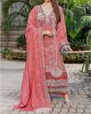 RA-Bin Hameed Tamin Viscose Fancy Embroidered Suit - 3 Pc