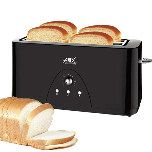 Anex Deluxe 4-Slice Toaster AG 3020, Toaster & Hot Plate, Anex, Chase Value